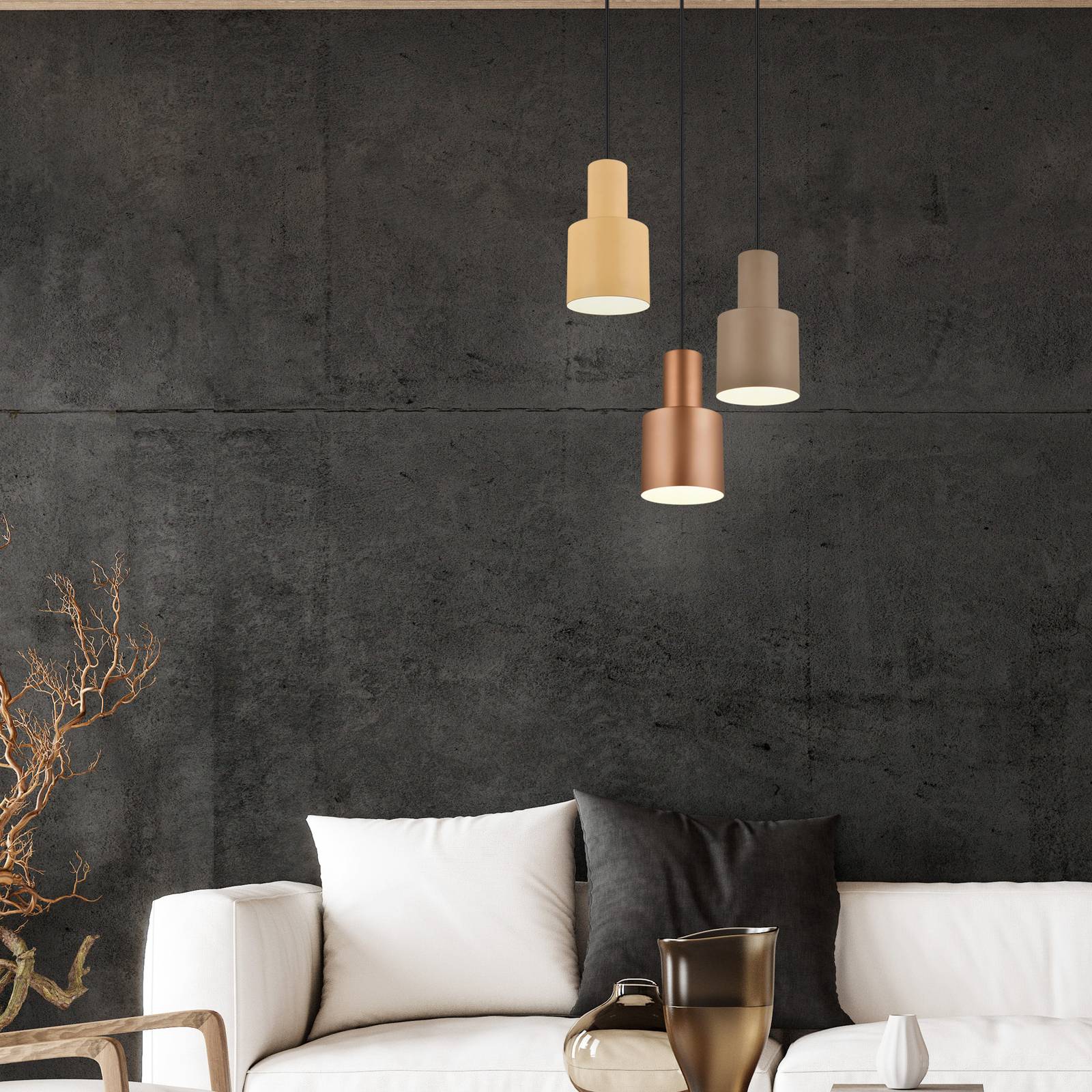 Trio Lighting Hängelampe Agudo, dimmbar, Multicolour, für Wohn- / Esszimmer, Metall, Modern, Pendelleuchte