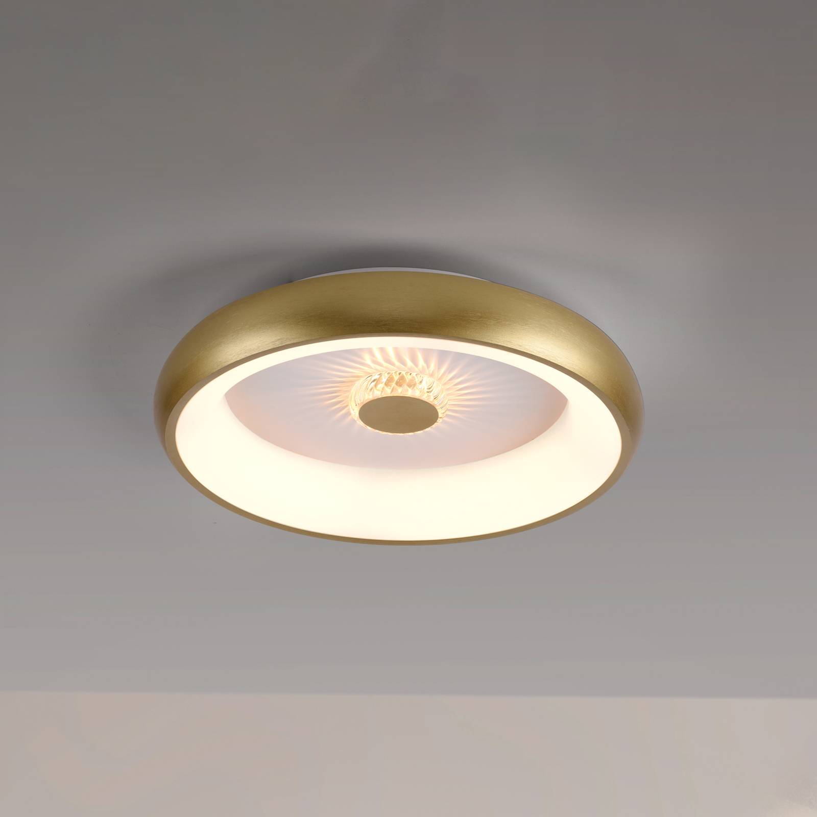 JUST LIGHT. GmbH LED Deckenlampe Vertigo, dimmbar, messing / gold, für Wohn- / Esszimmer, Metall, Modern, LED Deckenleuchte