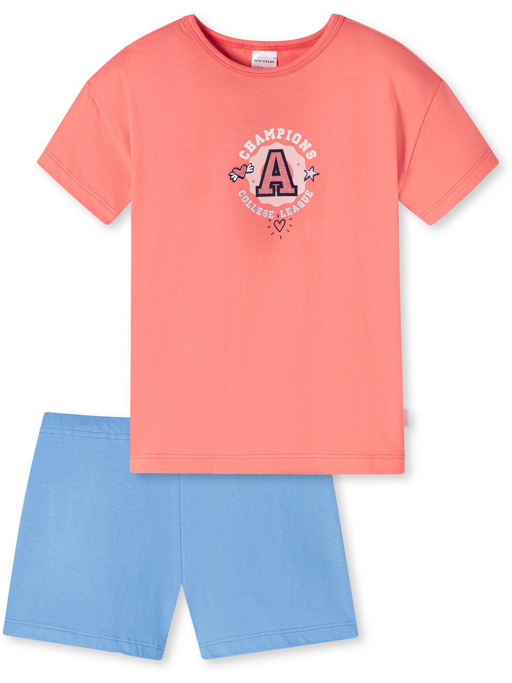 Schiesser Pyjama Mädchen koralle, 128 Image