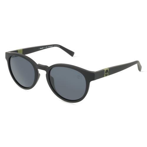 Timberland TB9323 Herren-Sonnenbrille Vollrand Rund Acetat-Gestell, schwarz