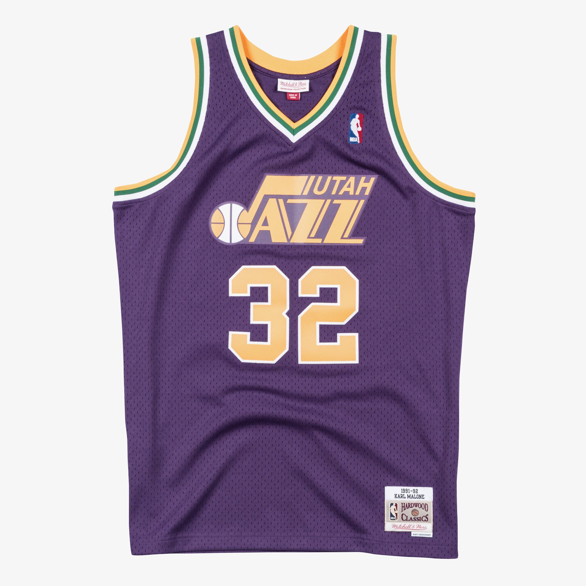 Maillot Swingman Utah Jazz 1991-92 Mitchell & Ness – Violet – Karl Malone - Homme Taille: S