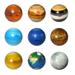9/10pcs Space Bouncy Balls Moon Solar System Kids Birthdays Gift (9pcs)
