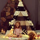Teepee for Kids Tent Indoor Canvas Toddler Tent Kids Teepee Girls & Boys Kids Tent Fodable Kids Play Tent