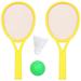 1 Set/4pcs Plastic Tennis Racket Set Outdoor Sports Tennis Racquet Set Parent-Child Educational Badminton Tennis Racket Set (Lar