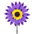 TERGAYEE Sunflower Lawn Pinwheels Wind Spinner with Ground Stake Plastic Colorful Sunflower Windmill Flower Spinners Outdoor for Decoration Yard Garden Sculpture Stake Lawn Kids Toy