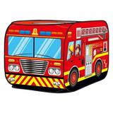 Pop Up Play Tent for Kids - Fire Truck Tent Fire Truck Toy Pretend Indoor Playhouses Kids Play Tent for Boys Girls