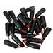 24 Pcs Fake Finger Cot Halloween+costumes for Zombie Black Nails Party Supplies Prom Makeup Plastic