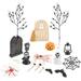 Mini Miniature Toys Halloween Decoration Props Dollhouse Accessories Ob11 Scene (a Set) Kit DÃ©cor Cakes Toppers Home