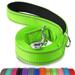 Joytale Double-Sided Reflective Dog Leash 6 FT/5 FT/4 FT Padded Handle Nylon Dogs Leashes for Medium & Large Dogs Walking Green 4FT