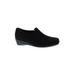 C La Canadienne Flats: Loafers Wedge Classic Black Print Shoes - Women's Size 9 1/2 - Almond Toe