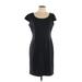 Tahari by ASL Casual Dress - Sheath: Black Solid Dresses - Women's Size 10