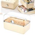 Xinhuadsh Acrylic Cosmetic Storage Box Compartment Design with Dustproof Cover Efficient Space-saving Storage Organizer