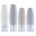 4 Pack Travel Bottles for Toiletries Leak Proof Silicone Travel Containers Squeezable Refillable Travel Accessories for Shampoo Conditioner Lotion Body Wash 60ml/90ml