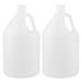 FRCOLOR 2pcs 3.8L Jerry Cans Food Grade HDPE Liquid Jug Container Empty Plastic Bottle Gallon Bottle for Liquid Oil Glue (Transparent)