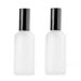 2 Pcs 100ml Frosted Glass Spray Bottles Perfume Atomizers Fine Mist Sprayers for Essential Oils Aromatherapy (As Shown)