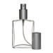Venanoci Perfume Atomizer Glass Bottle Matte Silver Fine Mist Sprayer 3.4 Oz 100Ml (Set Of 3)