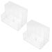 2pcs Acrylic Pen Holder Countertop Pen Holder Multi-grid Pen Container Makeup Brush Organizer