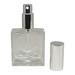 Oz (50Ml) Square Flint Glass Empty Refillable Replacement Glass Perfume Or Bottle With Spray Applicator (EB35)