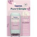 Coppertone Pure and Simple Baby Sunscreen Stick SPF 50 Zinc Oxide Mineral Sunscreen for Babies Tear Free Water Resistant Broad Spectrum SPF 50 Sunscreen 0.49 Oz Stick