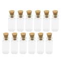 100 Pcs Clear Glass Canisters Drifting Bottles Cork Bottle Cork Glass Bottle