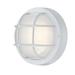 Westinghouse Westinghouse Lighting 6113900 Traditional One-Light Dimmable LED Outdoor Wall Light Textured White Finish White Glass