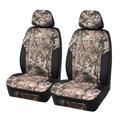 Mossy Oak Low Back Camo Seat Covers Airbag Compatible Universial Fit Fit Most Bucket Seats - Made with Premium Rip-Stop Oxford Fabric - Official Licensed Product