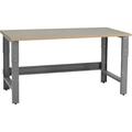 Table & Workbench: 1 Thick Particle Board Top Height Adjustable Bench - 24 D X 48 L X 30 - 36 H - By