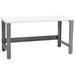 Table & Workbench: 1 Thick Laminate Top Height Adjustable Bench - 30 D X 48 L X 30 - 36 H - By