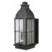 3 Light Large Outdoor Wall Lantern in Traditional Style 8 inches Wide By 21 inches High-Greystone Finish-Led Lamping Type Bailey Street Home