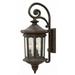 3 Light Medium Outdoor Wall Lantern in Traditional Style 9.5 inches Wide By 25.75 inches High-Oil Rubbed Bronze Finish-Led Lamping Type Bailey Street