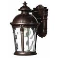 One Light Small Outdoor Wall Mount in Traditional Style 7 inches Wide By 12.5 inches High-River Rock Finish Bailey Street Home 81-Bel-2998635