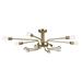 Kichler 52602 Ocala 6 Light 25 Wide Semi-Flush Ceiling Fixture - Bronze