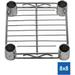 8 D X 8 W X 72 H Chrome Wire Shelving With 4 Tier Shelves Weight Capacity 800Lbs Per Shelf