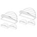 6 Pcs Taco Stand Stainless Holder The Tortilla Tortillas Metal Comal Para Tacos Shell