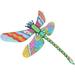 2 Pack Dragonfly Wall Decoration Garden Outdoor Metal Gift The Fence Astetic Room