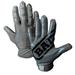 Battle Sports Triple Threat Youth Football Receiver Gloves Charcoal