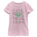 Girl's Mad Engine Pink Soul Personality Grid Graphic T-Shirt