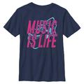 Youth Mad Engine Navy Soul Music Is Life Graphic T-Shirt