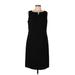 Talbots Casual Dress - Sheath: Black Solid Dresses - Women's Size 12