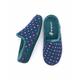 Blue Spotty Recycled Wedge Mule Slipper | Size 3 | Kiska Moshulu