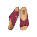 Pink Crossover Cork Footbed Sandals Women's | Size 9 | Minnis Moshulu