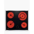 Miele KM6520FR Integrated Electric Hob, Black