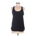 Hind Active Tank Top: Black Polka Dots Activewear - Women's Size Medium