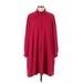 Maje Casual Dress - Shirtdress: Burgundy Dresses - Women's Size Small