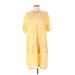 H&M Casual Dress: Yellow Dresses - Women's Size Medium