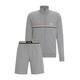 Pyjama BOSS "Short Set 1" Gr. XL (54), grau (medium grey 033) Herren Homewear-Sets Pyjamas