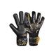 Torwarthandschuhe REUSCH "Attrakt Silver NC Finger Support Junior" Gr. 8, goldfarben (schwarz, goldfarben) Kinder Handschuhe Fussballhandschuhe