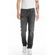 Straight-Jeans REPLAY "GROVER" Gr. 36, Länge 32, grau (dark grey 630) Herren Jeans Straight Fit