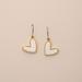 Lucky Brand Sweet Pearl Drop Heart Earring - Women's Ladies Accessories Jewelry Earrings in Gold