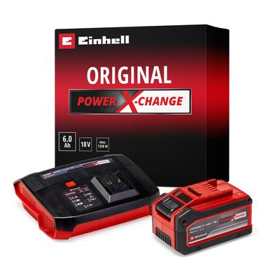 EINHELL Akku-Ladestation "PXC-Starter-Kit 18V 4-6Ah & 6A Boostcharger", schwarz, B:90cm H:248cm T:323cm, Ladegeräte, inkl. Akku Image